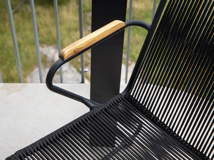 Venture Home Bois Matstolar 2-Pack Svart Utomhus