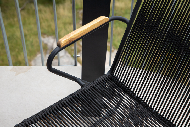 Venture Home Bois Matstolar 2-Pack Svart Utomhus