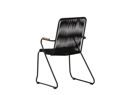 Venture Home Bois Matstolar 2-Pack Svart Utomhus