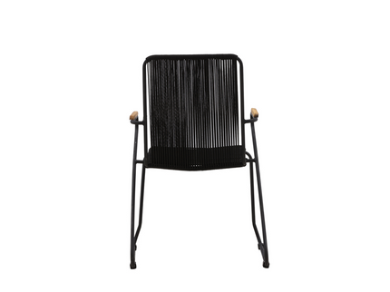 Venture Home Bois Matstolar 2-Pack Svart Utomhus