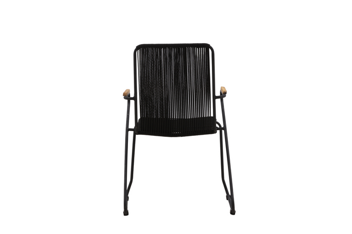 Venture Home Bois Matstolar 2-Pack Svart Utomhus