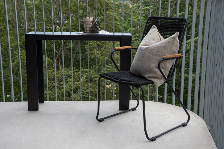 Venture Home Bois Matstol Svart Utomhus