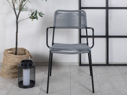 Venture Home Lindos Matstolar 2-Pack Grå Utomhus