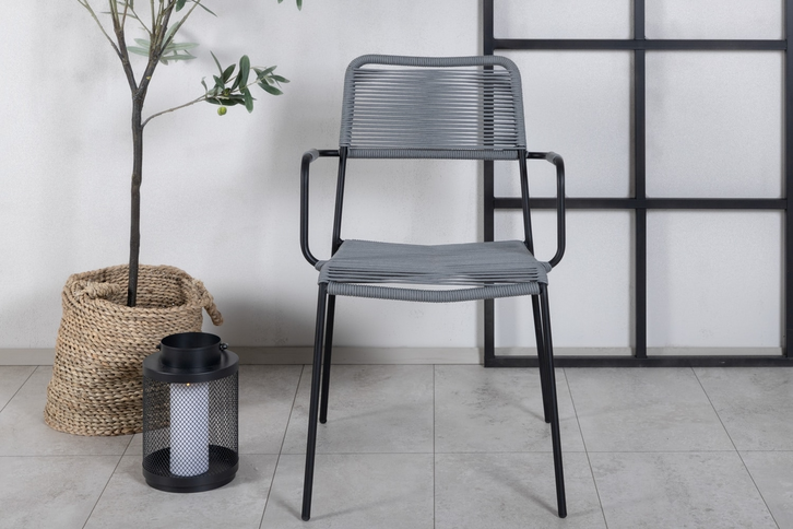 Venture Home Lindos Matstolar 2-Pack Grå Utomhus