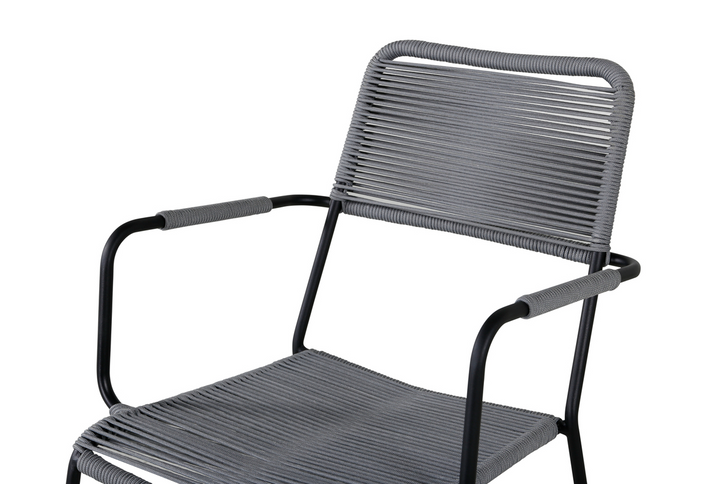 Venture Home Lindos Matstolar 2-Pack Grå Utomhus