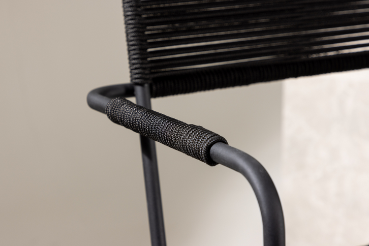 Venture Home Lindos Matstolar 2-Pack Svart Utomhus