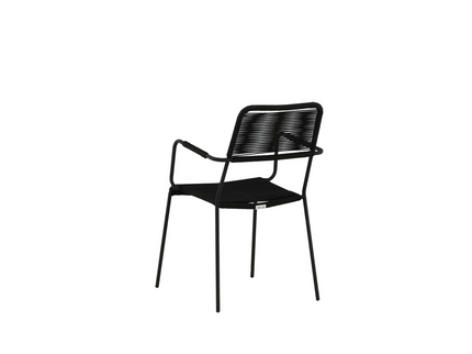 Venture Home Lindos Matstolar 2-Pack Svart Utomhus