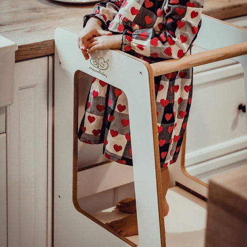 MeowBaby Hjälpa Till Pall Scandi, Vit