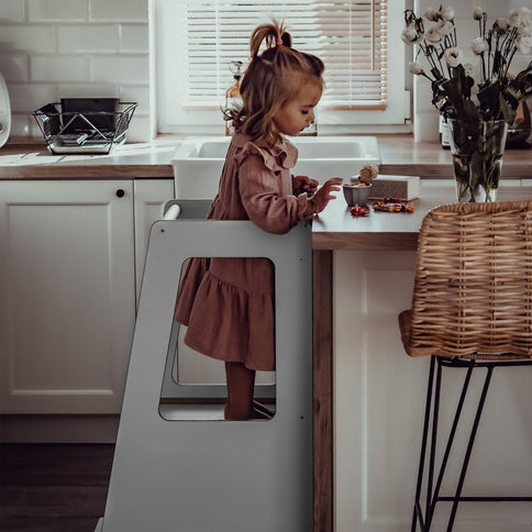 MeowBaby Hjälpa Till Pall Scandi, Grå