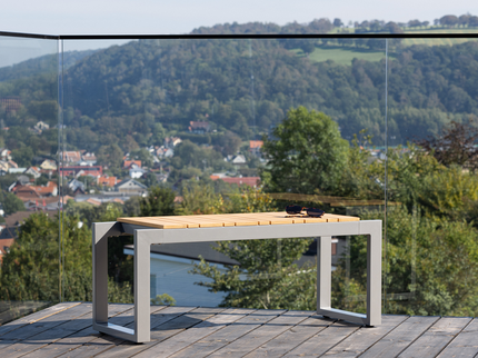 Venture Home Zenia Bänk 40x100x38 Mörkgrå Utomhus