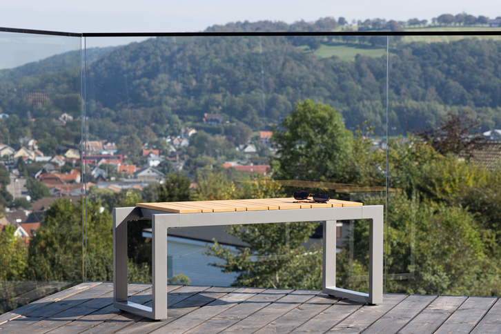 Venture Home Zenia Bänk 40x100x38 Mörkgrå Utomhus