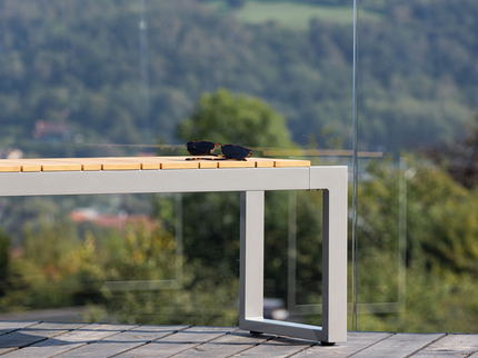 Venture Home Zenia Bänk 40x100x38 Mörkgrå Utomhus