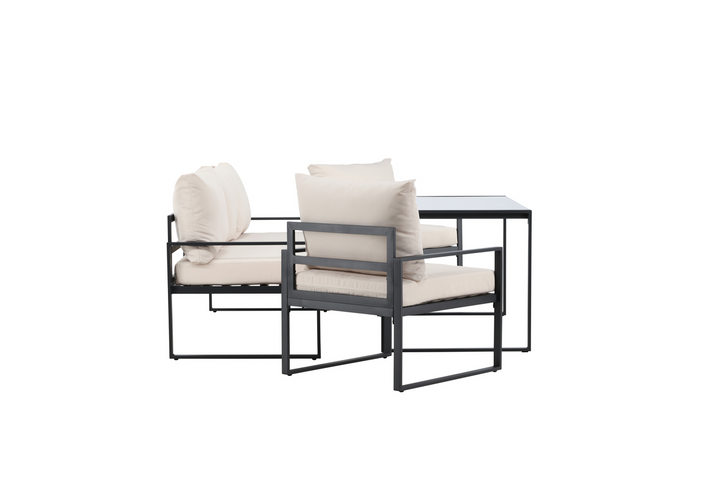 Venture Home Catania Soffgrupp Svart/Beige Utomhus