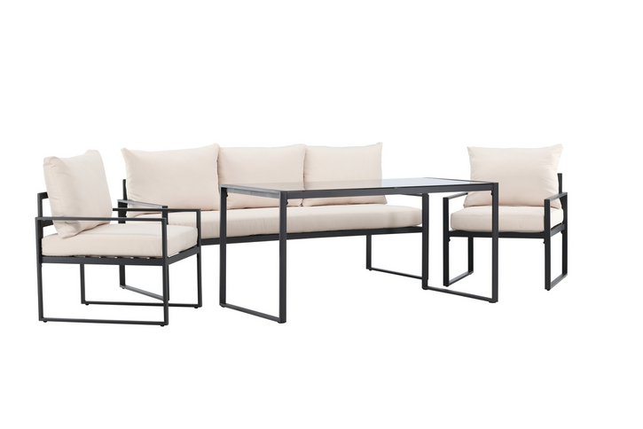 Venture Home Catania Soffgrupp Svart/Beige Utomhus