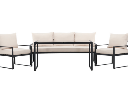 Venture Home Catania Soffgrupp Svart/Beige Utomhus