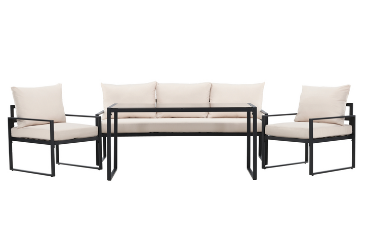 Venture Home Catania Soffgrupp Svart/Beige Utomhus