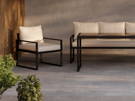 Venture Home Catania Soffgrupp Svart/Beige Utomhus