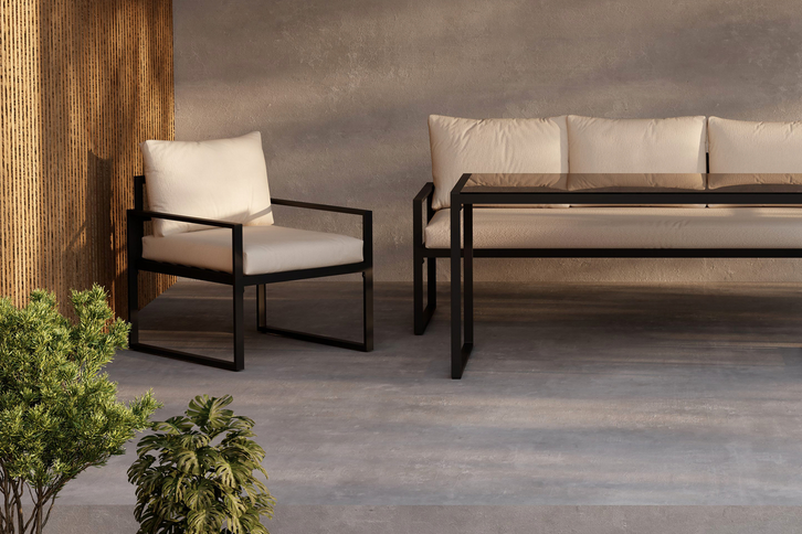 Venture Home Catania Soffgrupp Svart/Beige Utomhus