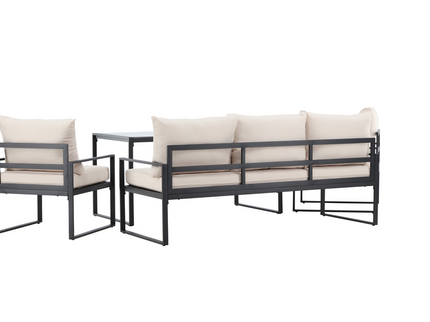 Venture Home Catania Soffgrupp Svart/Beige Utomhus