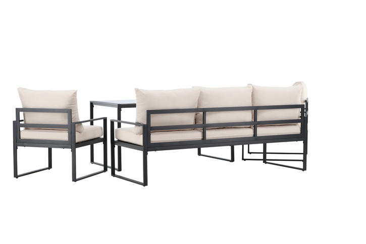 Venture Home Catania Soffgrupp Svart/Beige Utomhus