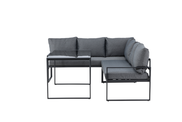 Venture Home Zingaro Hörnsoffgrupp Svart/Grå Utomhus