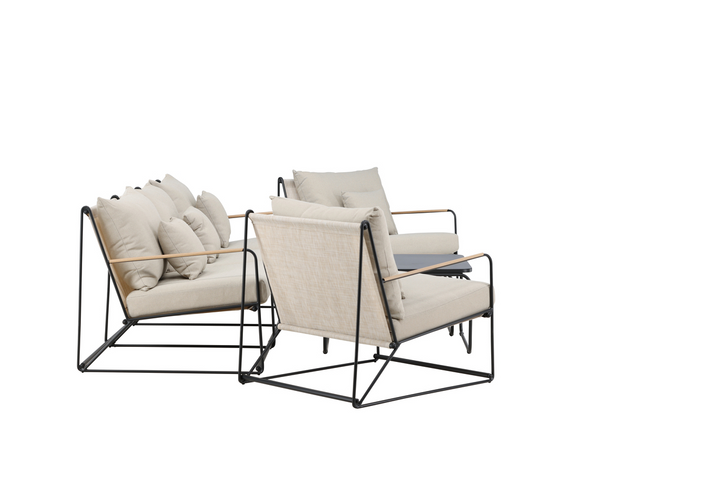 Venture Home Palazzo Soffgrupp Svart/Beige Utomhus