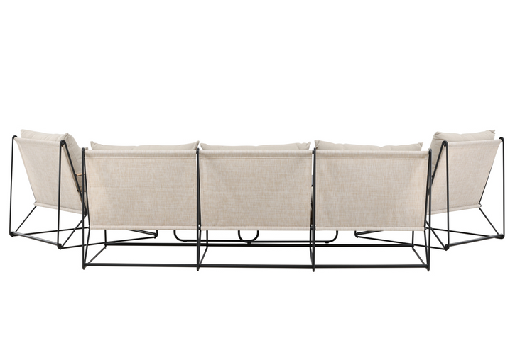 Venture Home Palazzo Soffgrupp Svart/Beige Utomhus
