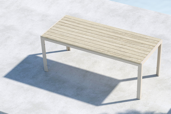Mirko Rektangulärt Matbord Utomhus Beige