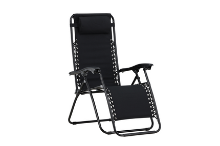 Venture Home Vulcano Solstolar Svart 2-Pack