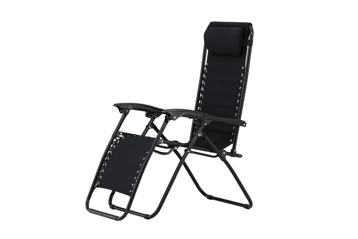 Venture Home Vulcano Solstolar Svart 2-Pack