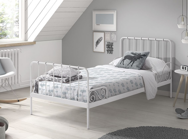 Vipack Alice Säng 90x200 cm, Vit