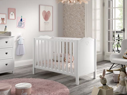 Vipack Amori Spjälsäng 60x120 cm, Vit