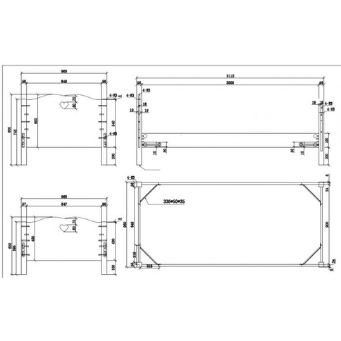 Vipack Amori Enkelsäng 90x200 cm, Vit