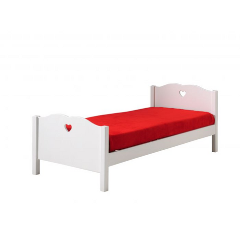 Vipack Amori Enkelsäng 90x200 cm, Vit