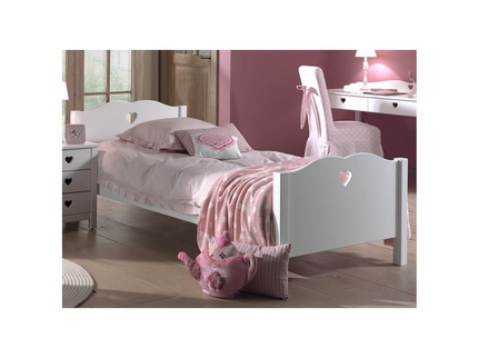 Vipack Amori Enkelsäng 90x200 cm, Vit