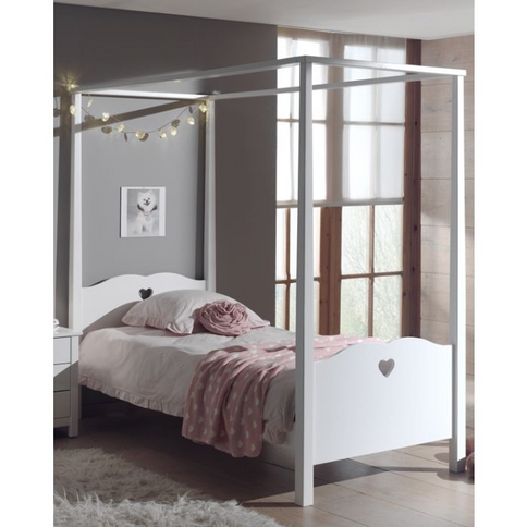 Vipack Amori Himmelssäng 90x200 cm, Vit