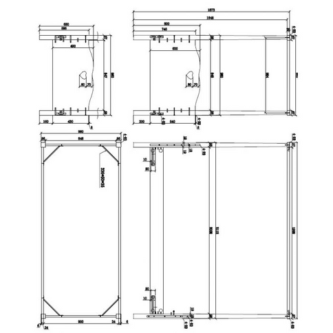 Vipack Amori Himmelssäng 90x200 cm, Vit