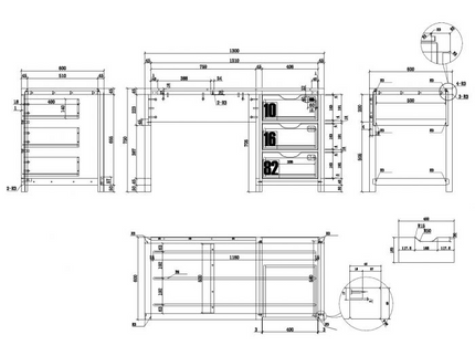 Vipack Skrivbord, Alex