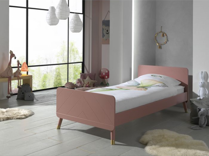 Vipack Billy Enkelsäng 90x200 cm, Rosa