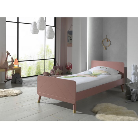 Vipack Billy Enkelsäng 90x200 cm, Rosa