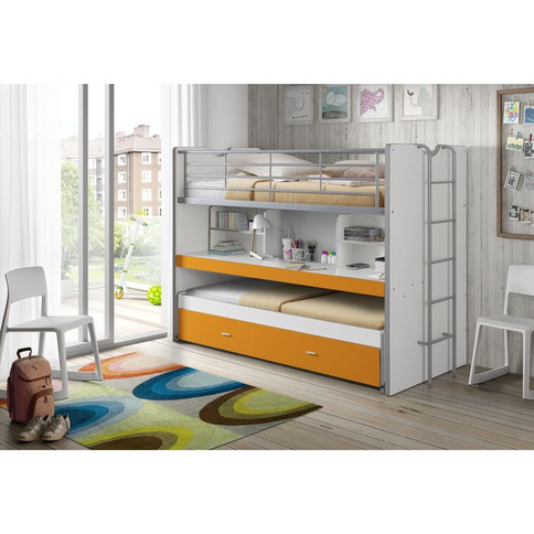 Vipack Bonny Våningssäng 90x200 cm, Orange