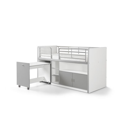 Vipack Bonny Loftsäng 90x200 cm, Silver