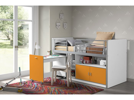 Vipack Bonny Loftsäng Säng 90x200 cm, Orange