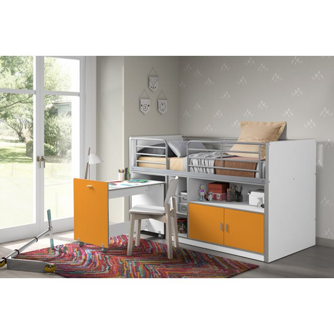 Vipack Bonny Loftsäng Säng 90x200 cm, Orange