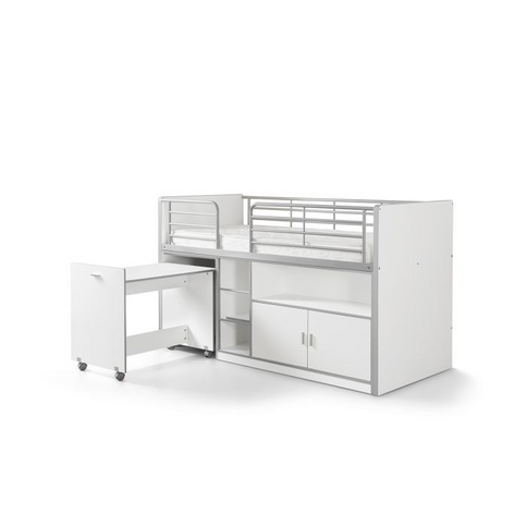 Vipack Bonny Loftsäng 90x200 cm, Vit