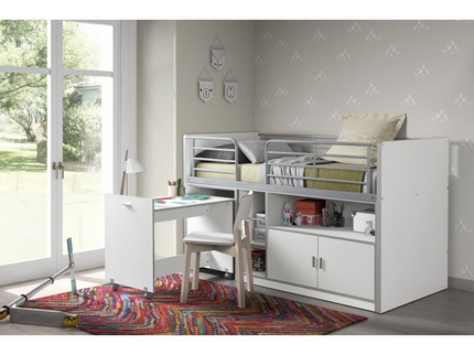 Vipack Bonny Loftsäng 90x200 cm, Vit