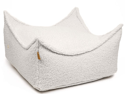 Meowbaby Sittpuff Kvadrat Sammet, Cream