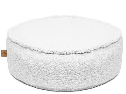 Meowbaby Bearly Rund Sittpuff, Vit
