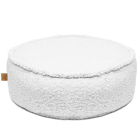 Meowbaby Bearly Rund Sittpuff, Vit