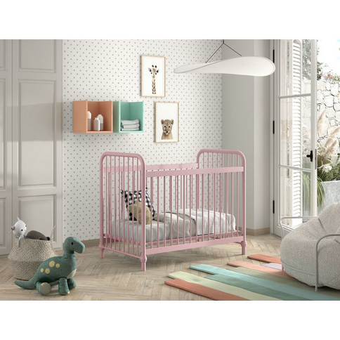 Vipack Bronxx Spjälsäng 60x120 cm, Rosa